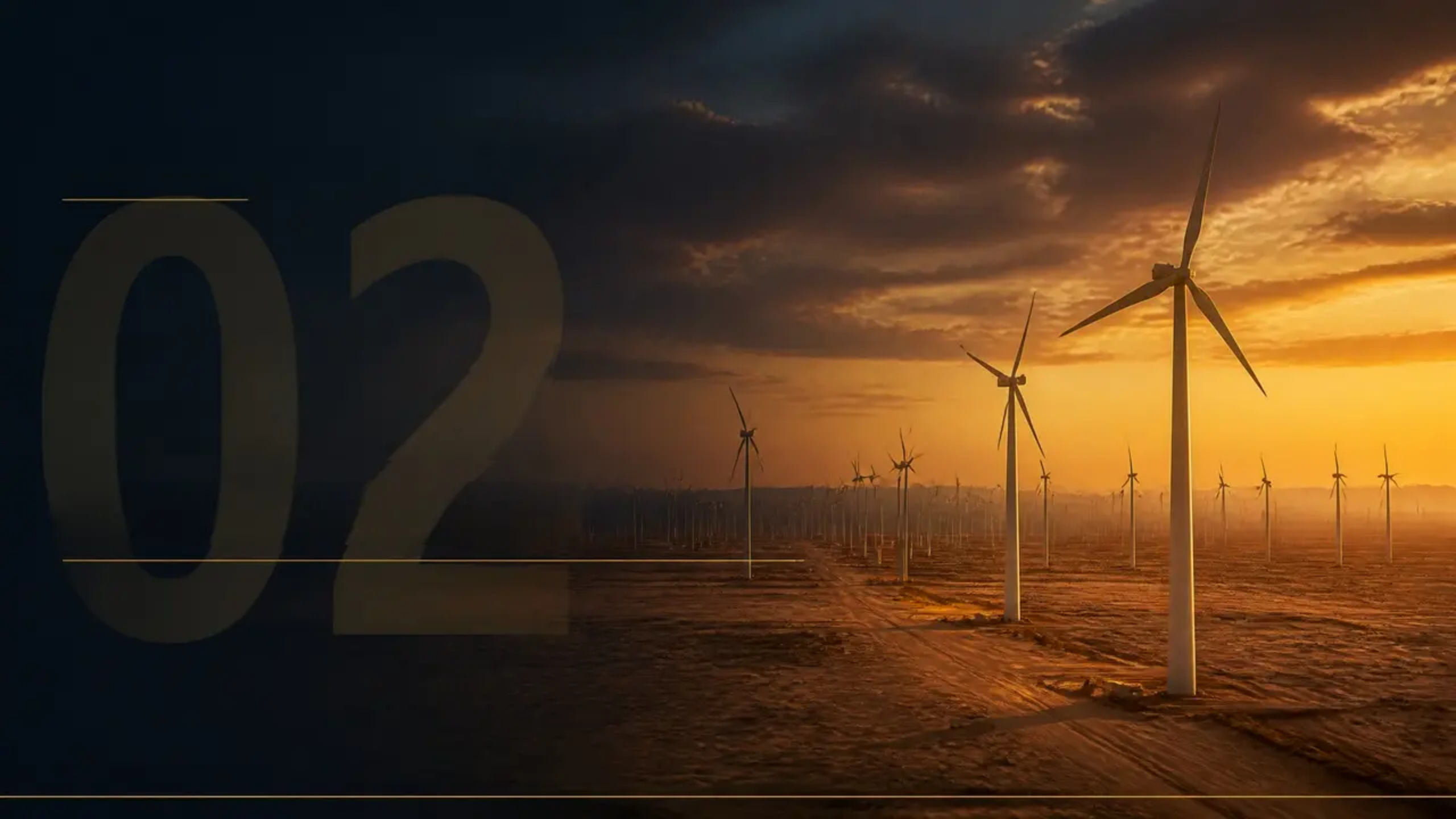 Wind power infrastructure in a desert energy landscape